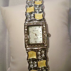 Susan lucci, Yellow Cream, Cubic Zirconias Watch